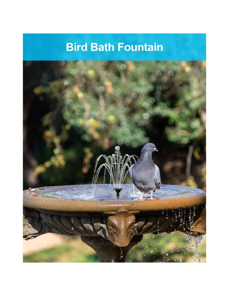 Bomba de Fuente Solar Biling 1.5W para Jardín y Baño de Aves Bomba de Fuente Solar Biling 1.5W para Jardín y Baño de Aves