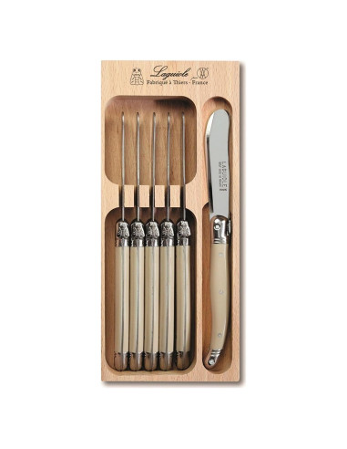 Set de 6 Cuchillos de Mantequilla Laguiole Acero Inoxidable