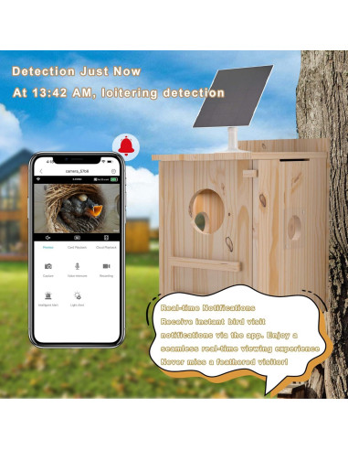 Casa de Búho Inteligente WISDOMRAINBOW con Cámara HD 40.96x28.19cm