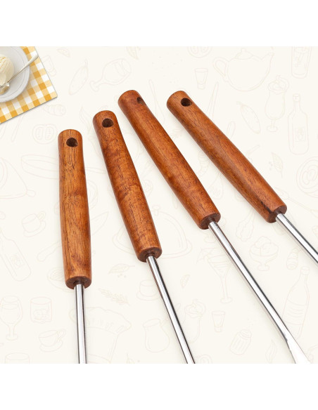 Juego de Utensilios de Cocina FJNATINH Acero Inoxidable 4 Piezas Juego de Utensilios de Cocina FJNATINH Acero Inoxidable 4 Piezas