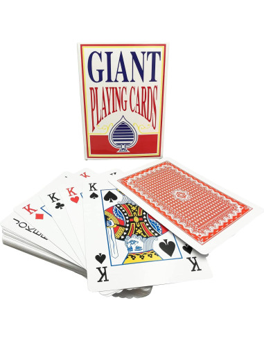 Mazo de Cartas Gigantes Yuanhe 20.32x27.94 cm - 52 Cartas
