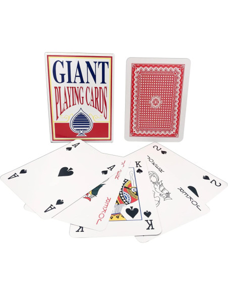 Mazo de Cartas Gigantes Yuanhe 20.32x27.94 cm - 52 Cartas Mazo de Cartas Gigantes Yuanhe 20.32x27.94 cm - 52 Cartas