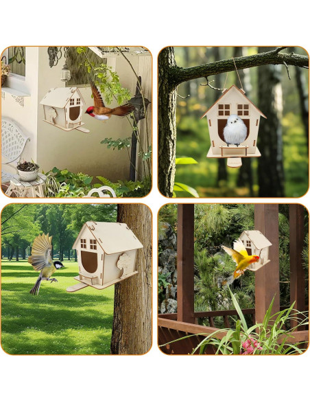 Casa para Aves de Madera VinBee DIY 16x17.5x12 cm Casa para Aves de Madera VinBee DIY 16x17.5x12 cm