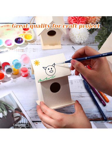 Kit de Casa para Aves de Madera Jetec - 6 Piezas DIY