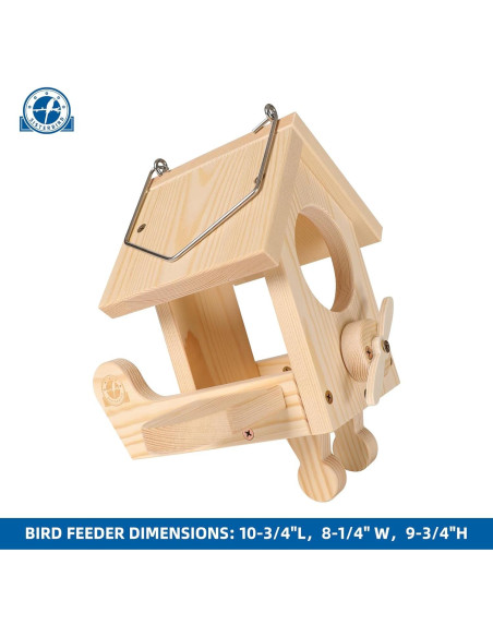 Kit Comedero para Aves SISTERBIRD de Madera, DIY Colgante Kit Comedero para Aves SISTERBIRD de Madera, DIY Colgante