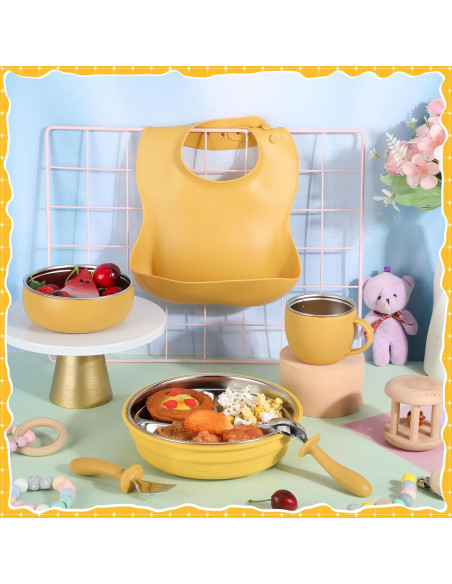 Set de Vajilla para Niños Nuogo 6 Piezas Acero Inoxidable Set de Vajilla para Niños Nuogo 6 Piezas Acero Inoxidable