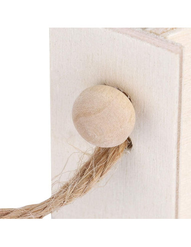 Casa para Aves de Madera Tiiyee, 4 Piezas Colgantes para Exteriores