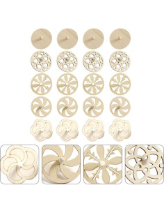 Trompos de Madera Toyvian 40 Piezas para Pintar DIY Niños 2