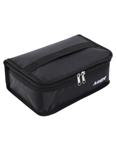 Bolsa Térmica Aislada MIER Mini Almuerzo Niños Negra 3L