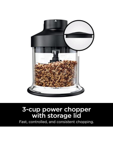 Picadora Ninja XSKKITCHPR de 3 Tazas para Mezclador Power Picadora Ninja XSKKITCHPR de 3 Tazas para Mezclador Power