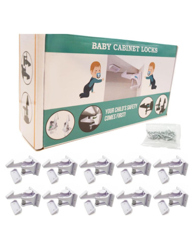 Cerraduras de Seguridad para Armarios Best Helpers - 10 Pcs