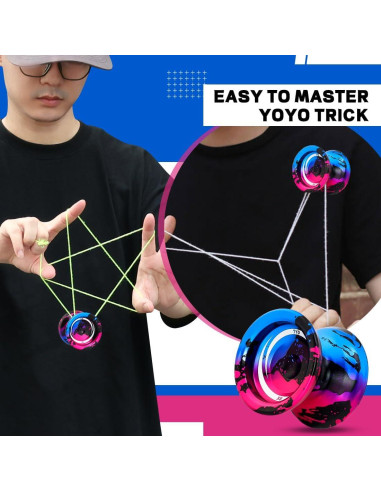 Yoyo Profesional 7YO X8 Metálico para Niños 8-12 Años