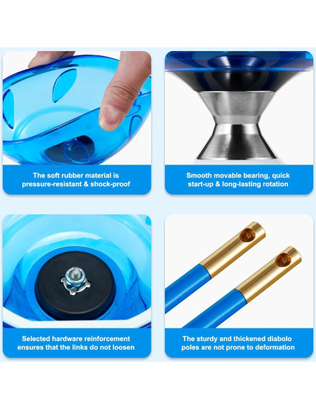 Diabolo Yoyo Chino Grande Ssguopte con Triple Rodamiento Diabolo Yoyo Chino Grande Ssguopte con Triple Rodamiento