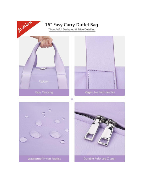 Bolsa de Gimnasio Pequeña PHSYNI 40x19x20cm Púrpura Bolsa de Gimnasio Pequeña PHSYNI 40x19x20cm Púrpura