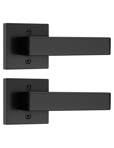 Manijas de Puerta Dummy Probrico 2 Unidades Acabado Negro