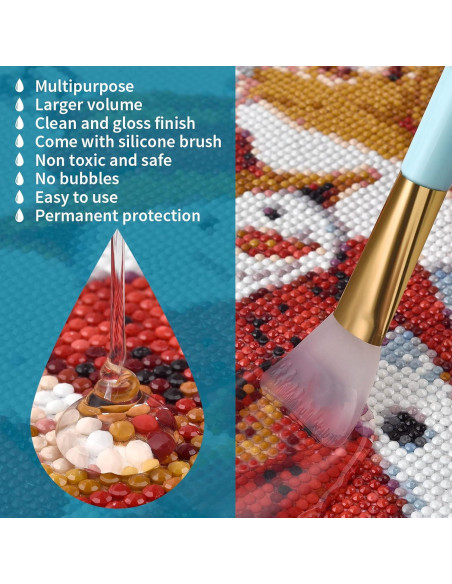 Sellador de Pintura de Diamante LANBEIDE 200ML con Pincel Sellador de Pintura de Diamante LANBEIDE 200ML con Pincel