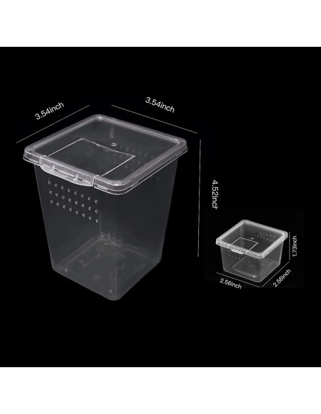 Caja de cría de insectos Micro Habitats - 4 altas y 4 pequeñas Caja de cría de insectos Micro Habitats - 4 altas y 4 pequeñas