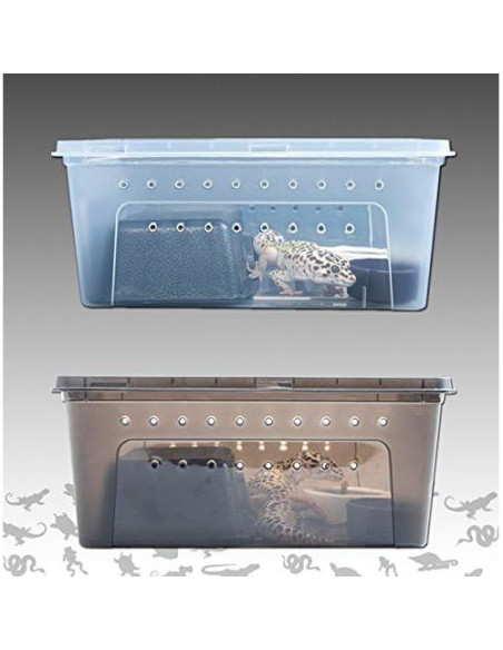 Caja de Cría para Reptiles Hypeety 19x12.5x8 cm Ventilada Caja de Cría para Reptiles Hypeety 19x12.5x8 cm Ventilada