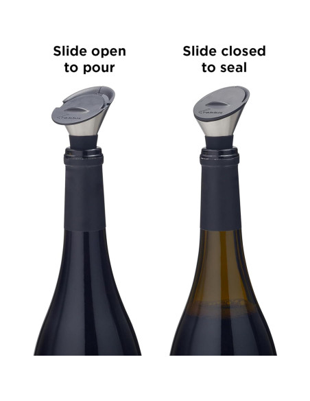 Vertedor de Vino Deslizante Rabbit - Sin Goteo y Tapón Vertedor de Vino Deslizante Rabbit - Sin Goteo y Tapón