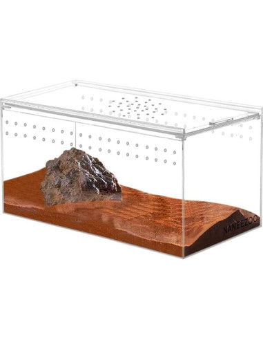 Recinto de Reptiles Acrílico NANEEZOO 20.32x10.16x10.16 cm