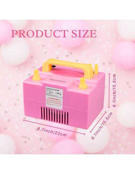 Bomba de Aire Eléctrica Borosino B310 para Globos 1000W Rosa Bomba de Aire Eléctrica Borosino B310 para Globos 1000W Rosa