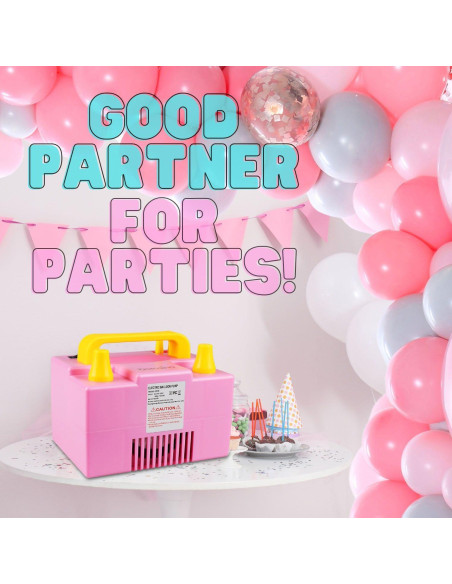 Bomba de Aire Eléctrica Borosino B310 para Globos 1000W Rosa Bomba de Aire Eléctrica Borosino B310 para Globos 1000W Rosa