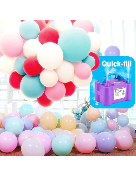 Bomba de Aire Eléctrica AGPTEK 600W Púrpura para Globos Bomba de Aire Eléctrica AGPTEK 600W Púrpura para Globos