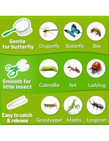 Set de Captura de Insectos Biggun - 2 Kits para Niños 3-10 Años