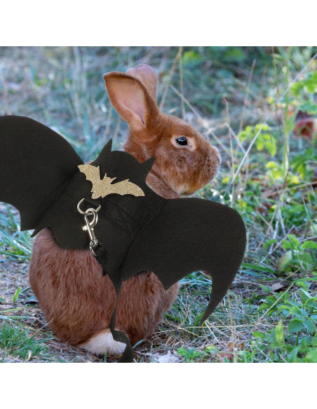 Arnés de Halloween para Conejos Ipetboom con Alas y Correa Arnés de Halloween para Conejos Ipetboom con Alas y Correa