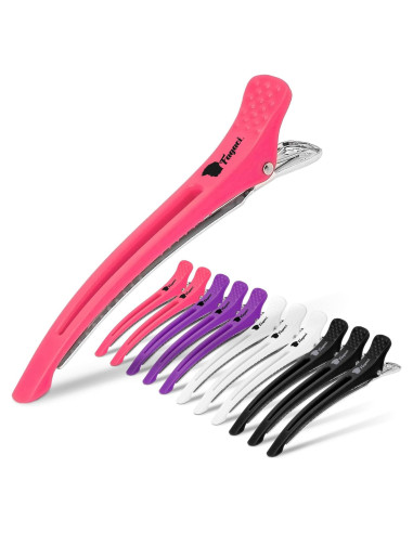 Pinzas para el cabello Fagaci Firm Grip - 12 unidades multicolor