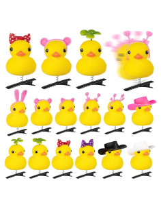 12 Clips de Pelo de Pato Amarillo JMZYJZH - Accesorios Divertidos