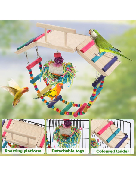 Escalera para Aves ROYALAY 15.2x12.7cm, Accesorios Jaula Escalera para Aves ROYALAY 15.2x12.7cm, Accesorios Jaula