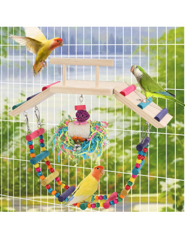Escalera para Aves ROYALAY 15.2x12.7cm, Accesorios Jaula
