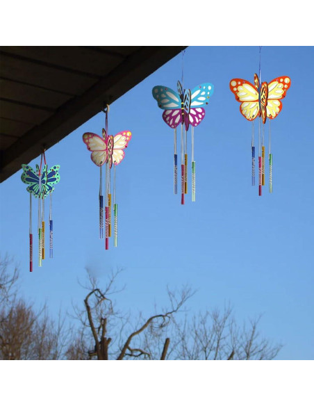 Kit de Campana de Viento DIY Mariposa 3D Earssa - 32 Piezas Kit de Campana de Viento DIY Mariposa 3D Earssa - 32 Piezas