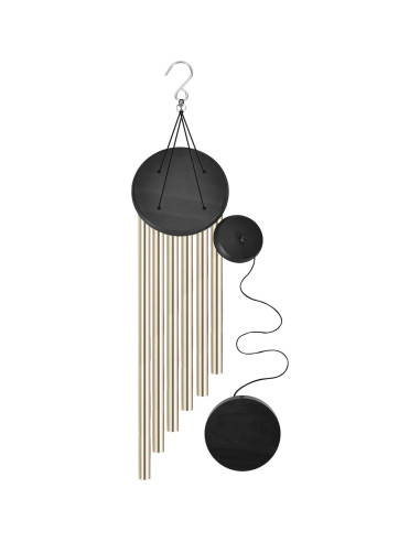 Campanas de Viento SIONMYTF de Metal Bronce 6 Tubos 66.8 cm