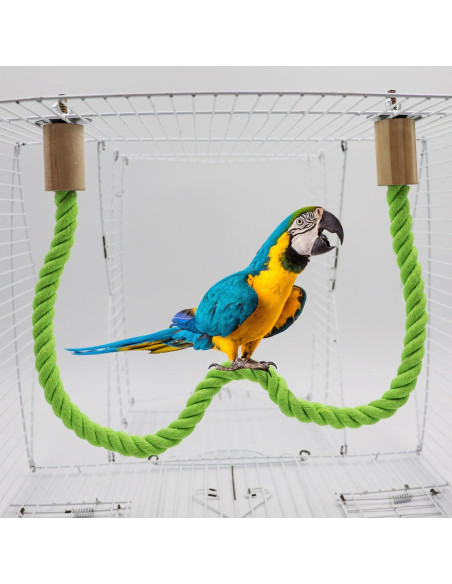 Paquete de 2 Perchas de Cuerda Dnoifne 60 cm para Aves Paquete de 2 Perchas de Cuerda Dnoifne 60 cm para Aves