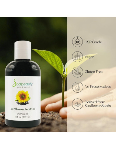 Aceite de Lecitina de Girasol Soapeauty 59 ml Prensado en Frío