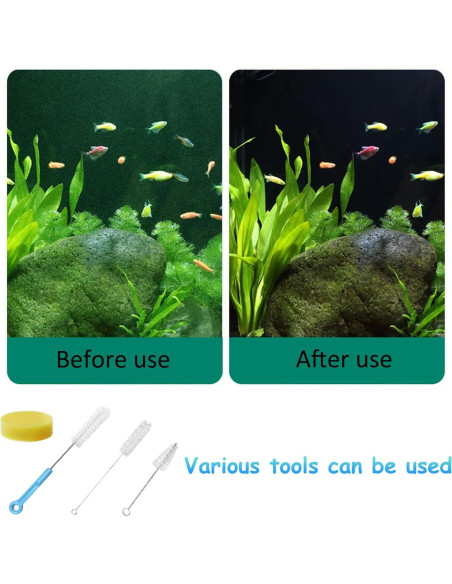 Kit de Limpieza de Acuario 11 Piezas TTFdacai para Peces Betta Kit de Limpieza de Acuario 11 Piezas TTFdacai para Peces Betta