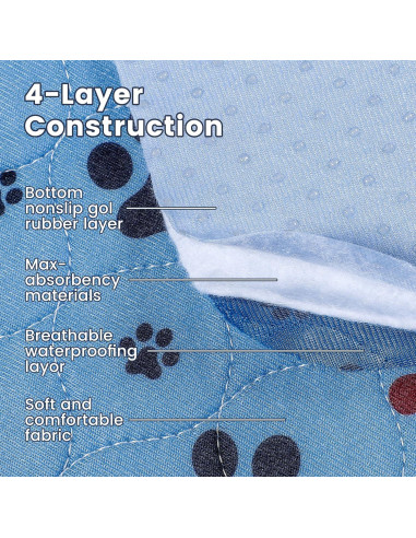 Alfombrillas Lavables para Perros ESWIN 45.7x61cm Paquete de 6