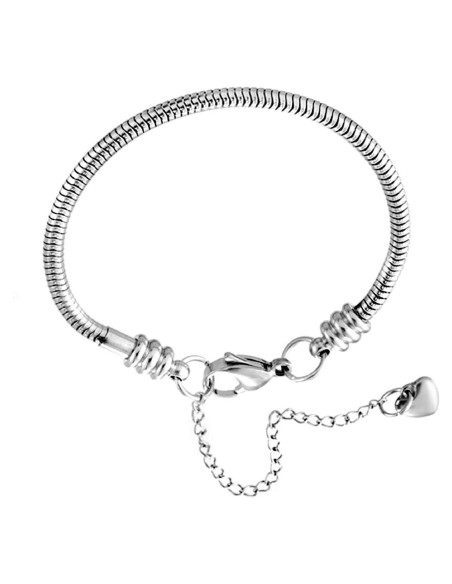 Pulsera Charm Ajustable KunBead 17 cm Acero Inoxidable Pulsera Charm Ajustable KunBead 17 cm Acero Inoxidable