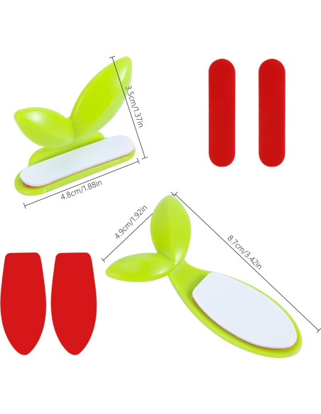 Elevador de Tapa de Inodoro Pwsap - 2 Pcs, Verde, Silicona Elevador de Tapa de Inodoro Pwsap - 2 Pcs, Verde, Silicona