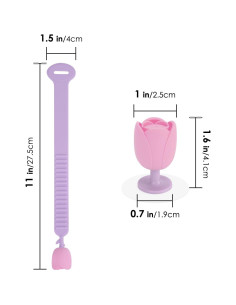 Elevador de Asiento de Inodoro ReignSword Silicona Púrpura 2