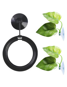 Hamacas de Hoja y Anillo Betta SunGrow - 2 Almohadillas y Alimentador