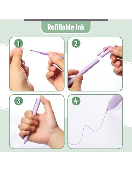Bolígrafos de Gel Retráctiles Mr. Pen, 10 Colores Pastel, 0.7mm Bolígrafos de Gel Retráctiles Mr. Pen, 10 Colores Pastel, 0.7mm