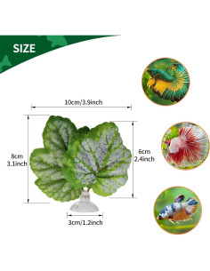 Hamaca de Hoja para Betta WishLotus - 2 Piezas Verde 2