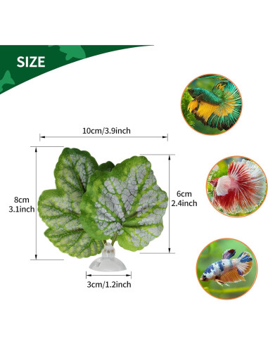 Hamaca de Hoja para Betta WishLotus - 2 Piezas Verde