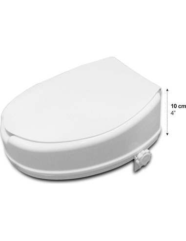 Asiento Elevado para Inodoro PEPE Mobility 10 cm con Tapa
