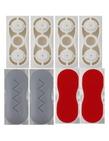 Amortiguadores de Asiento de Inodoro Elandy 8PCS Blanco