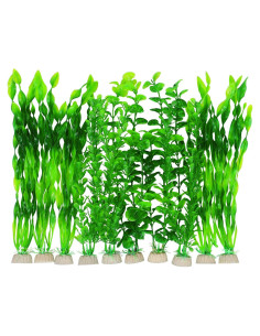 Plantas Artificiales para Acuarios AQUANEAT - 10 Unidades Verdes