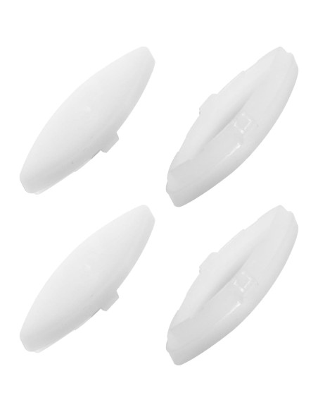 4 Amortiguadores de Asiento de Inodoro NUTLET Goma Blanca 4 Amortiguadores de Asiento de Inodoro NUTLET Goma Blanca